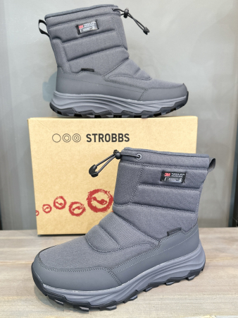 Зимняя обувь Полусапоги зимние Strobbs C9397-1 серый Артикул C9397-1-45, C9397-1-44, C9397-1-42, C9397-1-41, C9397-1-43