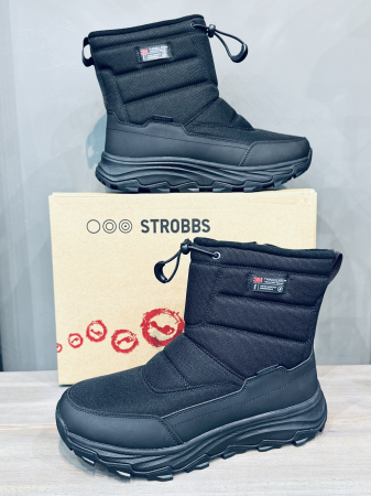 Зимняя обувь Полусапоги зимние Strobbs C9397-3 черный Артикул C9397-3-45, C9397-3-42, C9397-3-44, C9397-3-43, C9397-3-41