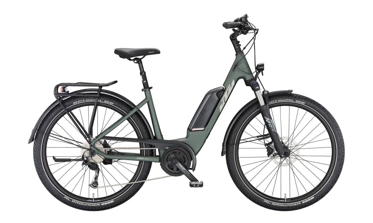 Электровелосипеды с двигателем Bosch, Yamaha, Shimano KTM Macina Gran P510 2024 Темный-зеленый Артикул 023382516/1230186516
