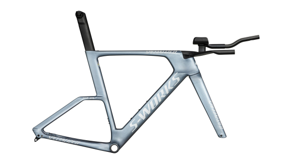 рама-модуль specialized s-works shiv tt 2025 gloss glacial metallic / red to gold pearl edge fade / 