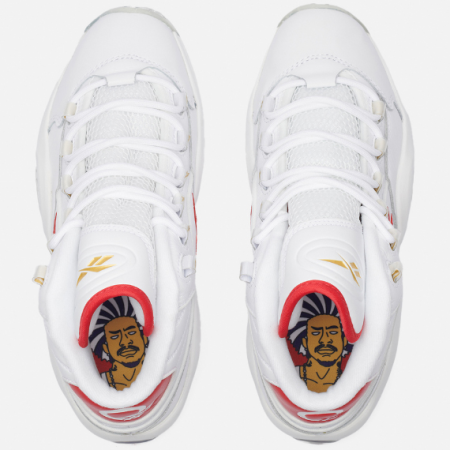 Кроссовки Кроссовки Reebok Question Mid ftwr white/ftwr white/vector red Артикул GX02308.5, GX023011.5, GX023011, GX02307, GX02308, GX02305.5, GX02309.5