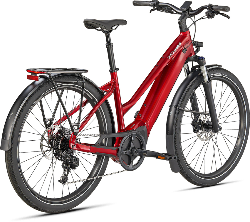 TURBO VADO - свой в городе! Specialized Turbo Vado 4.0 Step-Through 2022 Red Tint / Silver Reflective Артикул 95022-4004, 95022-4002, 95022-4003, 95022-4005