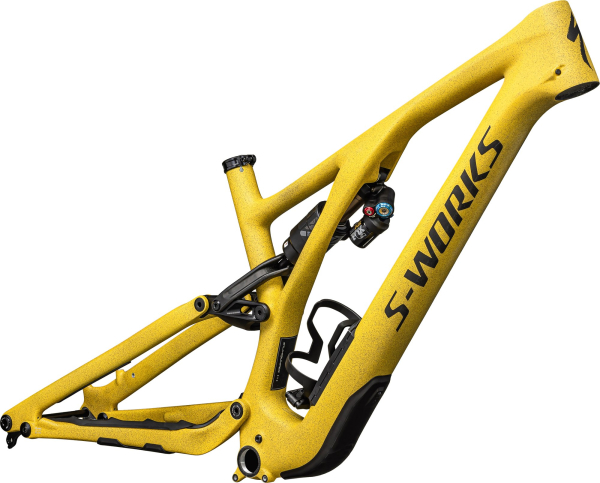 рама specialized s-works stumpjumper evo 2024 satin sulphur / brassy yelloe / olive green / obsidian