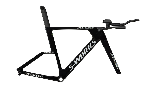 рама-модуль specialized s-works shiv tt 2025 gloss tarmac black / metallic white silver