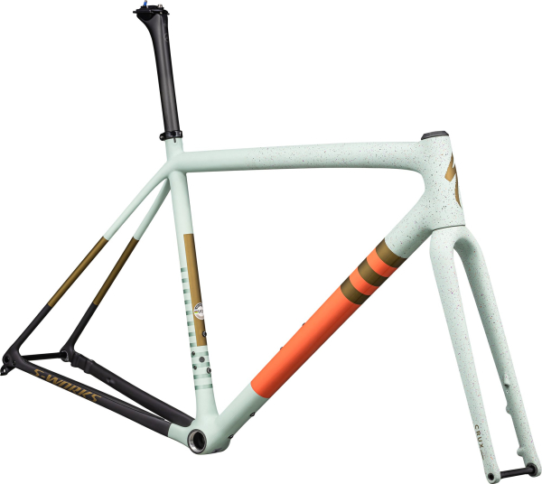 рама specialized s-works crux gloss white sage/cactus bloom/midnight shadow speckle