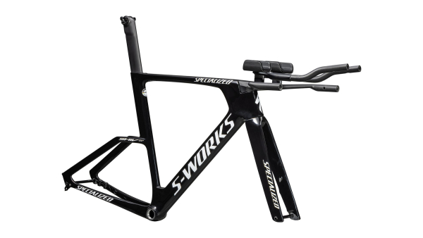 рама-модуль specialized s-works shiv tt 2025 gloss tarmac black / metallic white silver