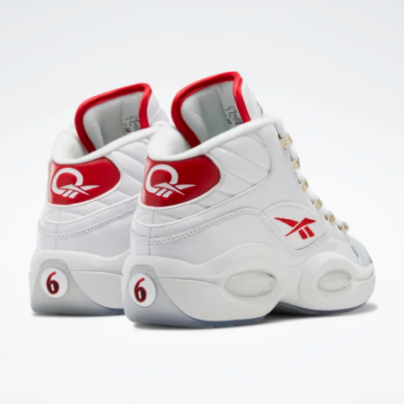 Кроссовки Кроссовки Reebok Question Mid ftwr white/ftwr white/vector red Артикул GX02308.5, GX023011.5, GX023011, GX02307, GX02308, GX02305.5, GX02309.5