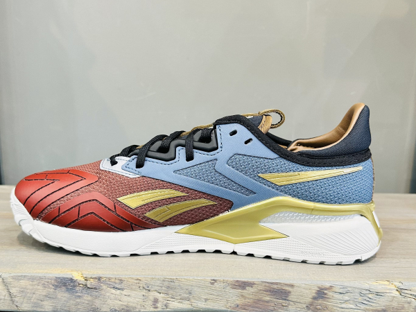 Кроссовки Кроссовки Reebok Nano X2 Wonder Woman terra red/brave blue/matte gold Артикул HQ45858.5, HQ45859, HQ45859.5, HQ458510.5, HQ458510, HQ45857, HQ45858, HQ458511.5, HQ45855.5, HQ45856.5, HQ45855, HQ458513, HQ45856, HQ458511, HQ458512, HQ45857.5