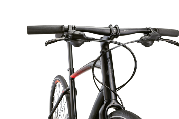 Городские велосипеды Specialized Sirrus 3.0 2022 Gloss Cast Black / Rocket Red / Satin Black Reflective Артикул 90922-7201, 90922-7200, 90922-7204, 90922-7202, 90922-7205, 90922-7203