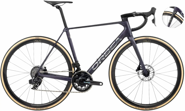 Orbea ORCA M21ELTD PWR 2024 Matt Tanzanite Matt Carbon Raw