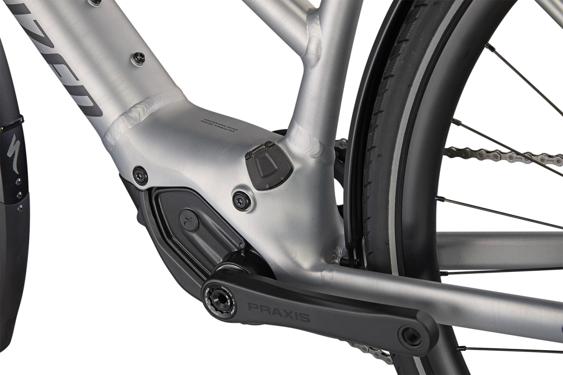 TURBO VADO - свой в городе! Specialized Turbo Vado SL 5.0 Step-Through EQ 2022 Brushed Aluminium / Black Reflective Артикул 93921-3105, 93921-3104, 93921-3103, 93921-3102