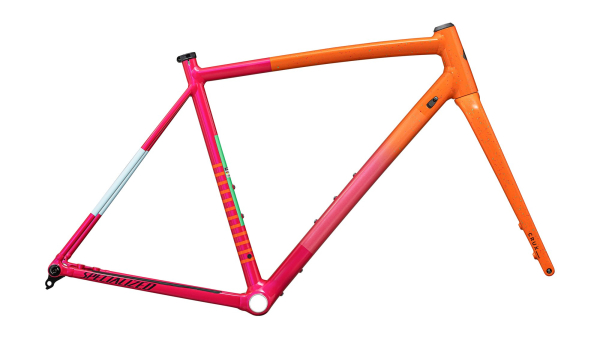 рама specialized crux dsw 2025 gloss amber glow / vivid pink / metallic midnight shadow / specle