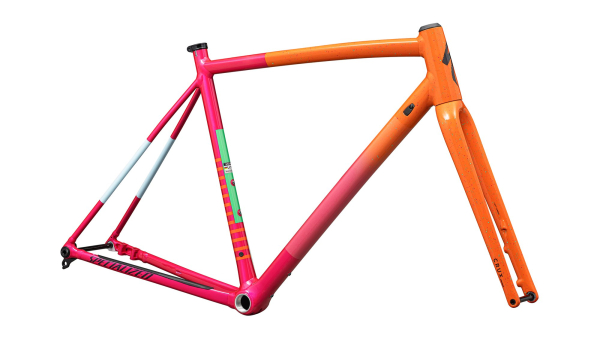 рама specialized crux dsw 2025 gloss amber glow / vivid pink / metallic midnight shadow / specle