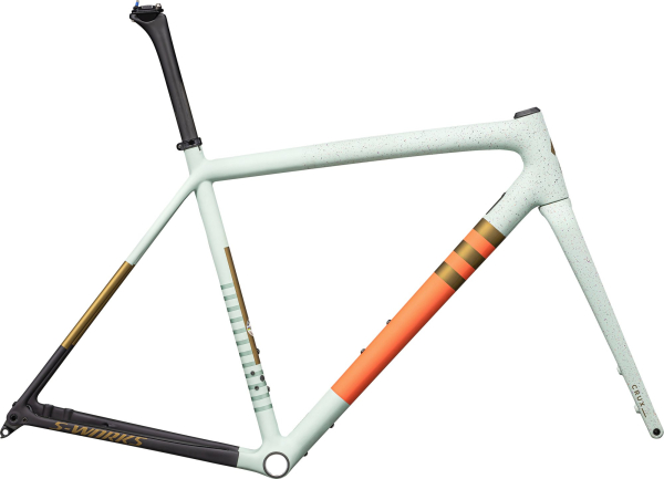 рама specialized s-works crux gloss white sage/cactus bloom/midnight shadow speckle
