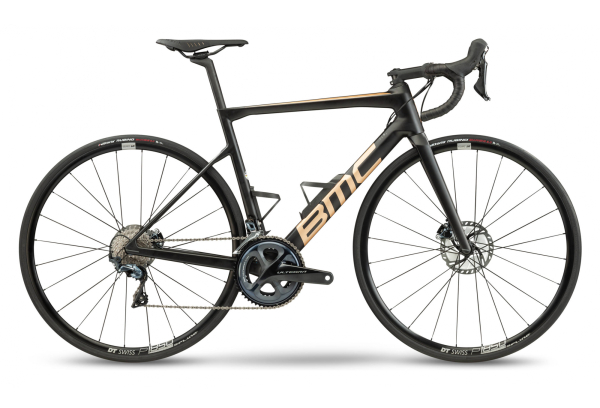 Шоссейные велосипеды BMC Teammachine SLR01 THREE LE Ultegra Di2 Disc 12V CDR501 Black/Gold 2023 Артикул SLR01ULTDISСGOLD54