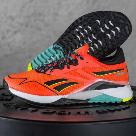 Кроссовки Кроссовки Reebok Nano X2 TR Adventure orange flare/core black/solar acid yellow Артикул GY211611, GY21168, GY211610.5, GY21169.5, GY21169, GY211610, GY211611.5, GY211612, GY21167, GY21168.5