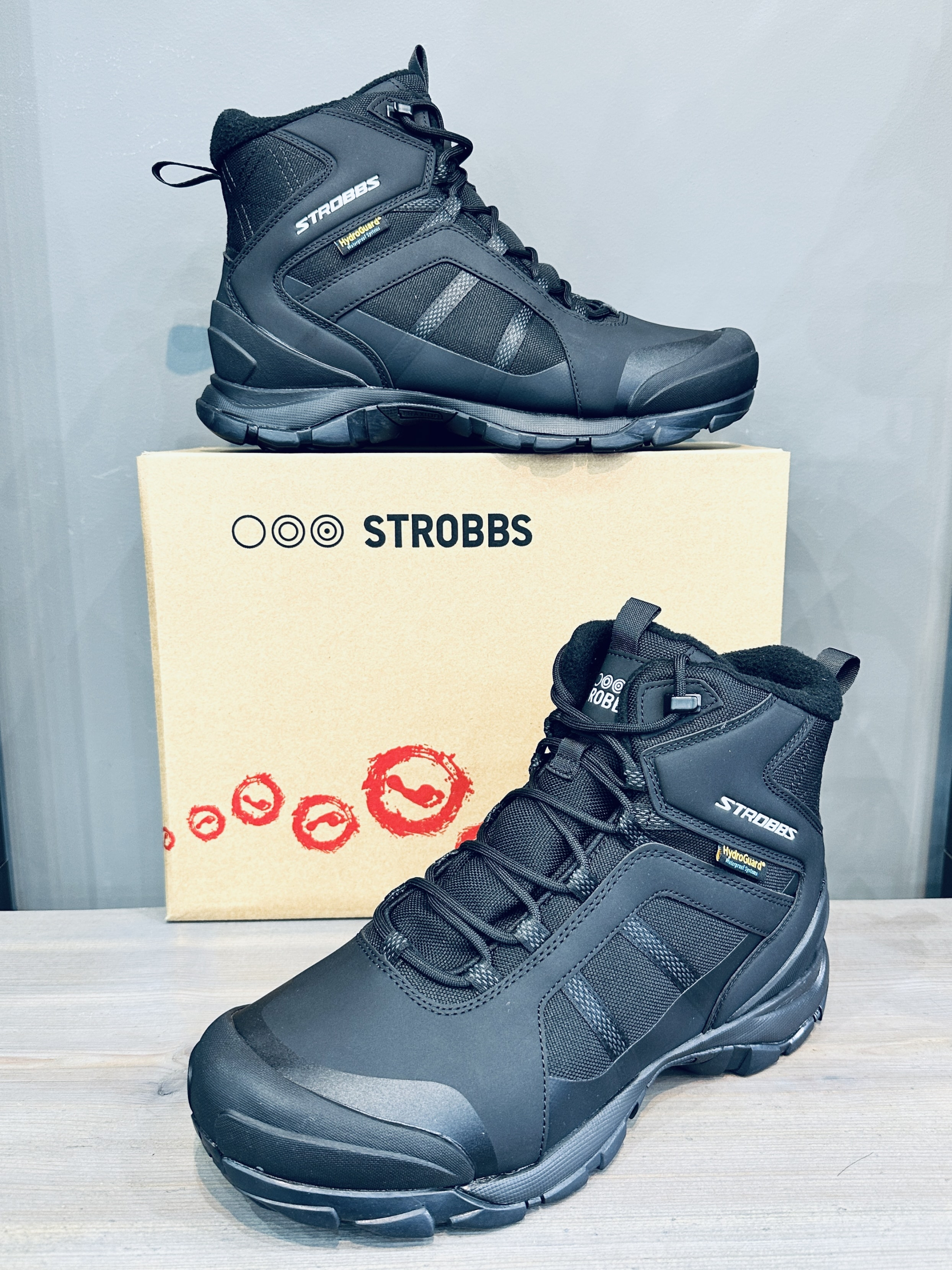 Ботинки зимние Strobbs C9399-3 HydroGuard Thinsulate черный