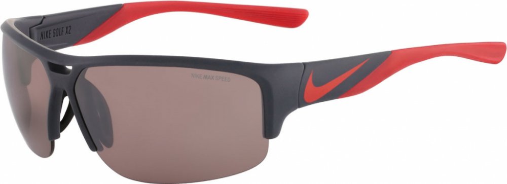 Очки Nike Golf X2 E Matte Dark Magnet Grey/Challenge Red Max Speed