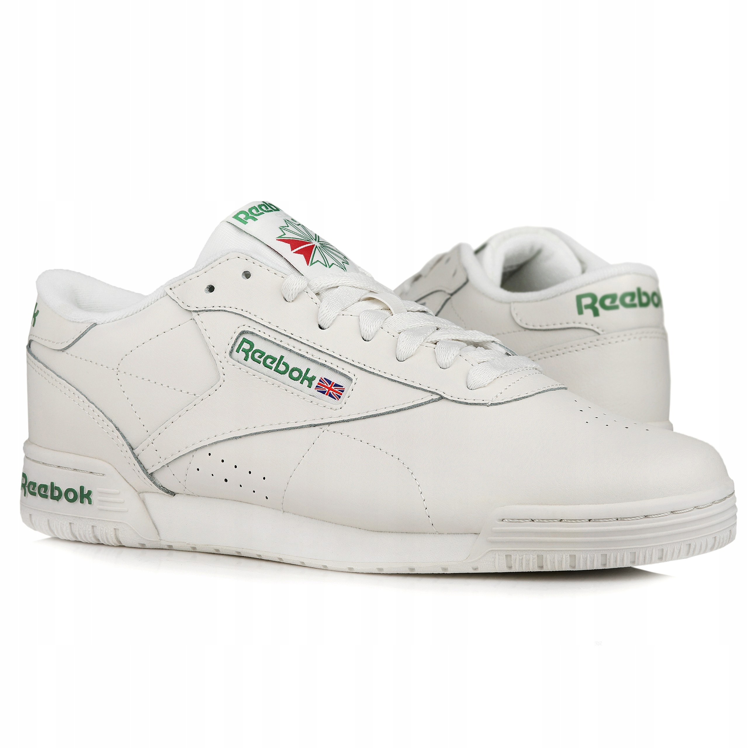 reebok reebok exofit lo clean logo chalk vector red glen green 5100.00