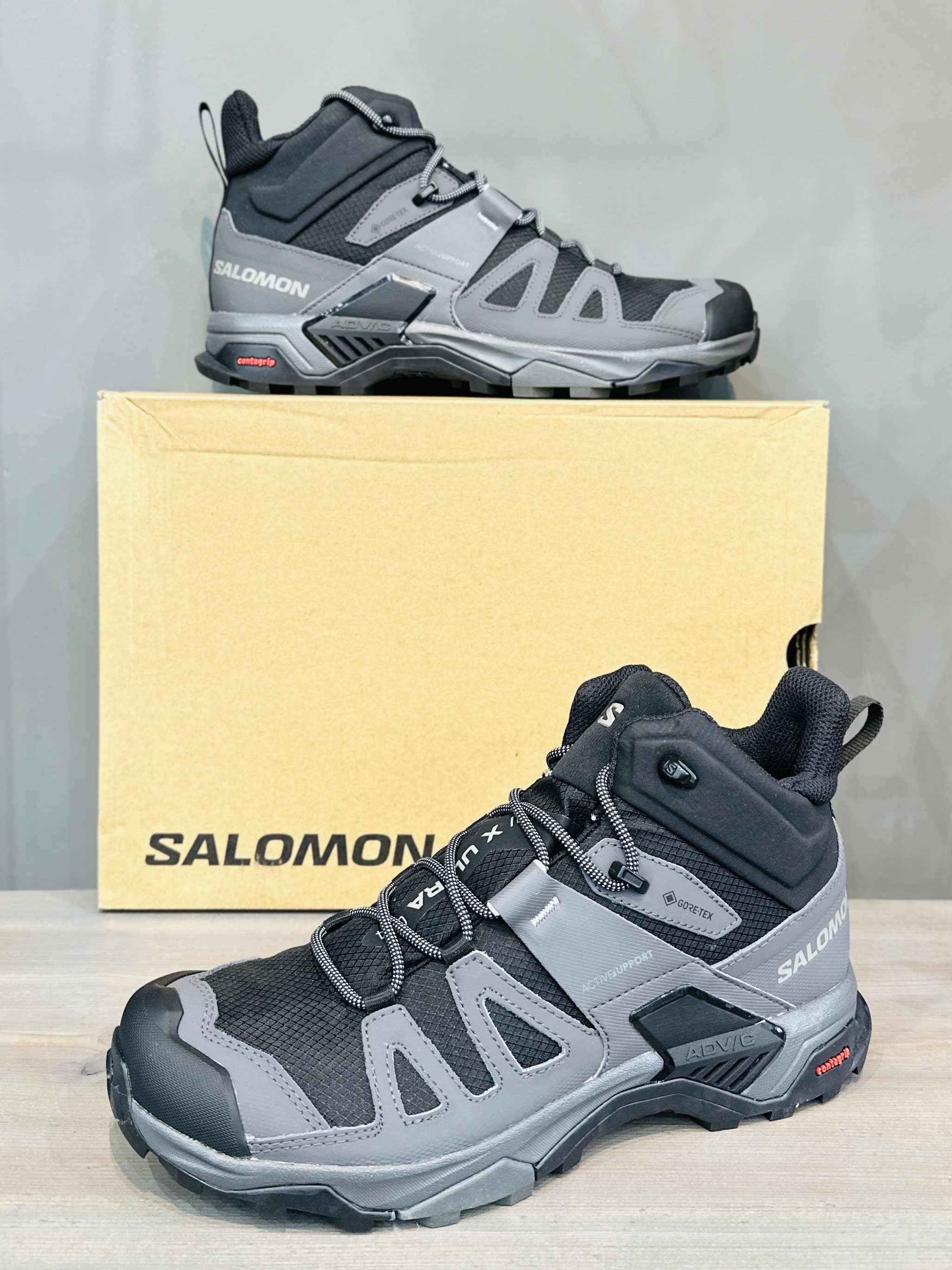 Ботинки Salomon X Ultra 4 Mid GTX Black/Magnet/Pearl