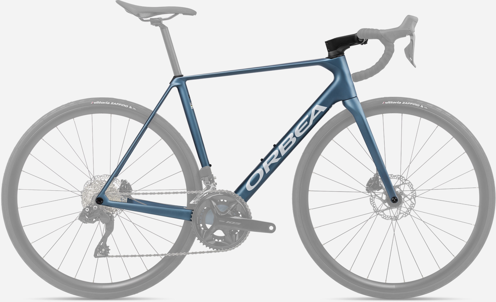 рама orbea orca omr 2024 slate blue halo matt silver