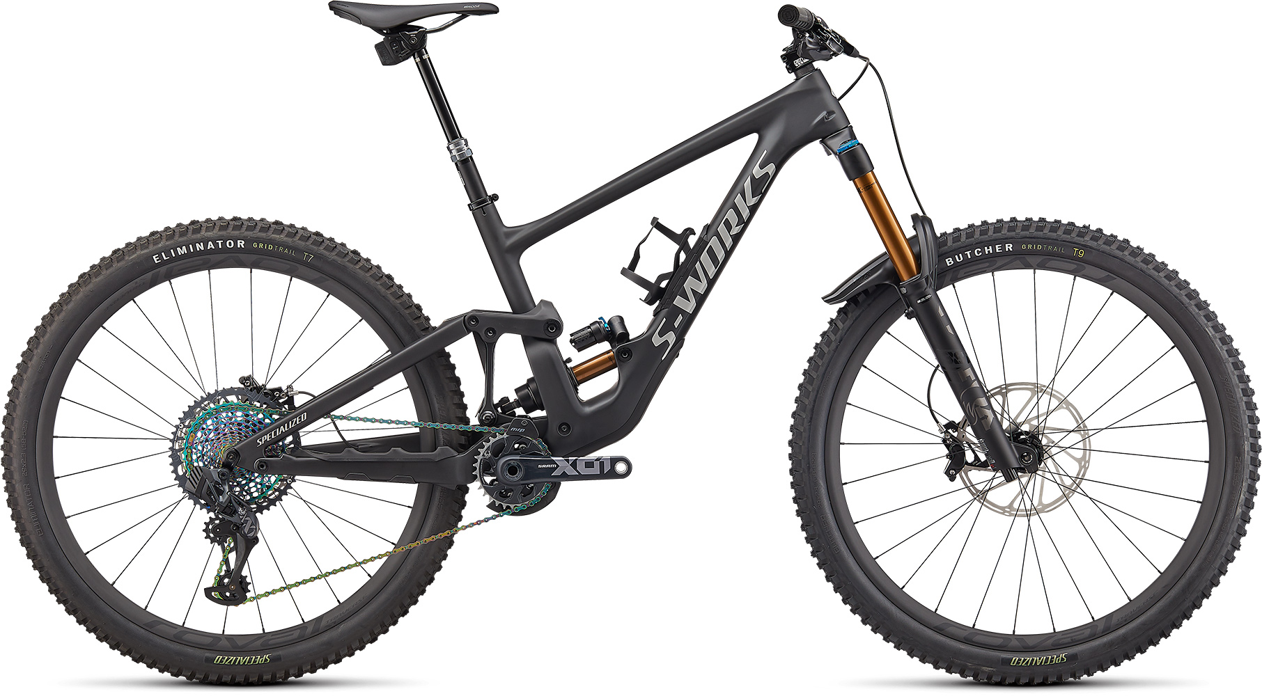 Specialized S-Works Enduro 2022 Satin Brushed Black Liquid Metal/Black Liquid Metal/Silver Dust