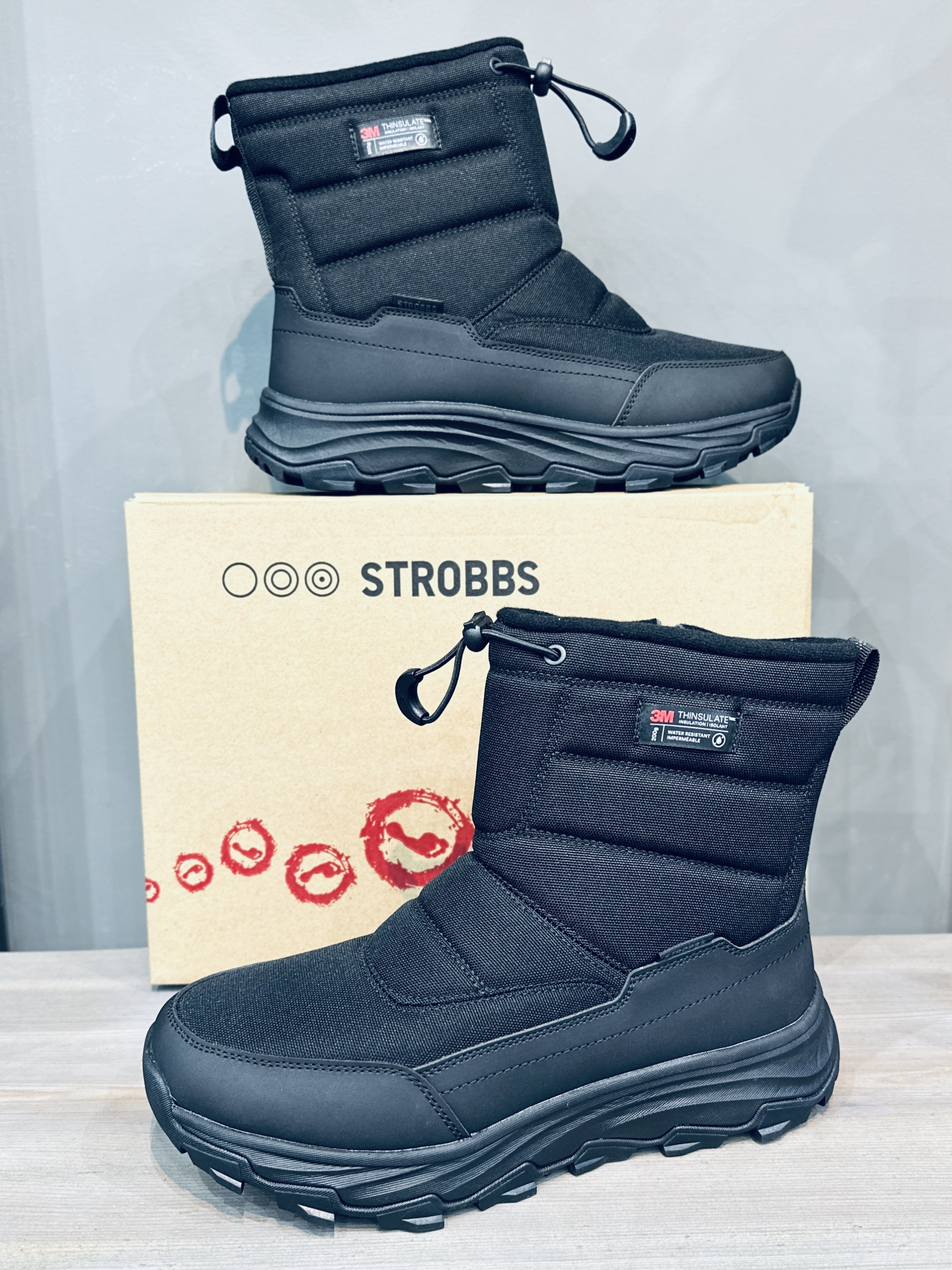 Полусапоги зимние Strobbs C9397-3 черный