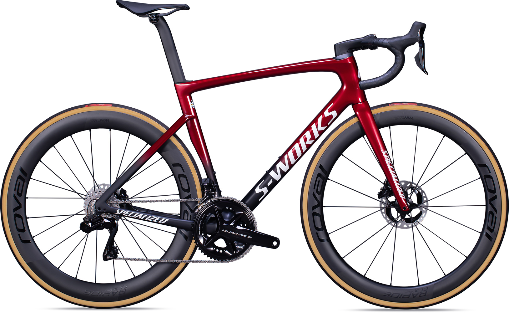 Specialized S Works Tarmac SL7 Dura Ace Di2 2022 Red Tint Metallic White Silver Satin Black Shimano Dura Ace 1957500.00