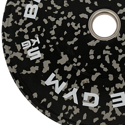 Диск бамперный BRONZE GYM камуфляж серый 5 кг