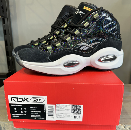 Кроссовки Кроссовки Reebok Question Mid core black/pure grey 6/silver met. Артикул HQ41359, HQ413510