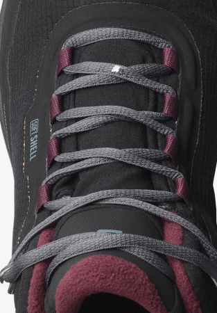 Зимняя обувь Ботинки женские Salomon Shelter Climasalomon Black / Ebony / Wine Tasting Артикул L41110524, L41110525, L41110523, L41110527, L41110528, L41110526