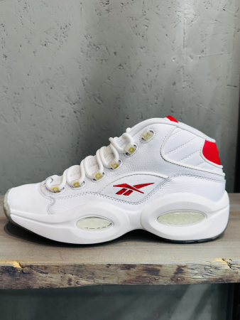 Кроссовки Кроссовки Reebok Question Mid ftwr white/ftwr white/vector red Артикул GX02308.5, GX023011, GX02309.5, GX02308, GX02307, GX02305.5, GX023011.5