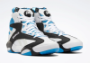 Кроссовки Кроссовки Reebok SHAQ ATTAQ ftwr white/core black/azure Артикул GX388112, GX388110, GX388110.5, GX38818.5, GX388111.5, GX388111, GX38819.5, GX38819, GX38818