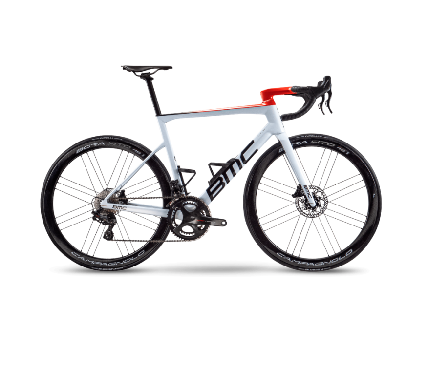 Шоссейные велосипеды BMC Teammachine SLR01 THREE TWO FORCE AXS Disc 12V Cosmic SL 45 2022 White/Black/Red Артикул SLR01FORCEDISCWhite51