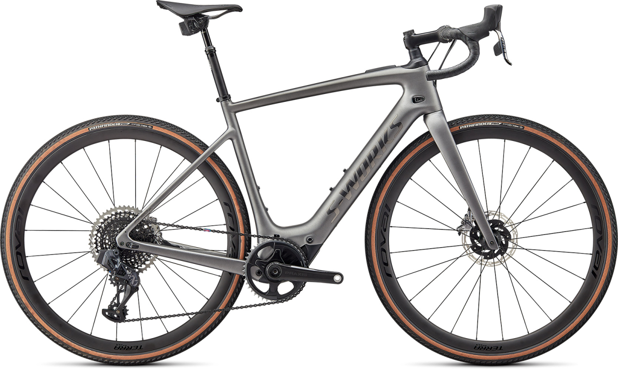 TURBO CREO - теперь 200 км реально! Specialized S-Works Turbo Creo SL Carbon EVO 2022 Brushed/Smoked Liquid Metal/Black Liquid Metal Артикул 98122-0103, 98122-0102, 98122-0104, 98122-0106, 98122-0105, 98122-0101