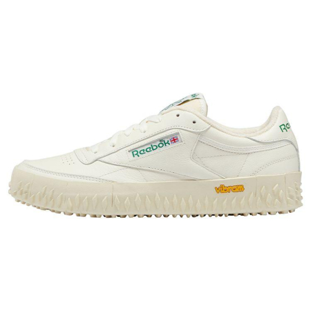 Кроссовки Кеды Reebok Club C Vibram chalk/vintage chalk s23-r/glen green Артикул GV693011, GV693013, GV69307, GV693011.5, GV693010.5, GV693010, GV69308.5