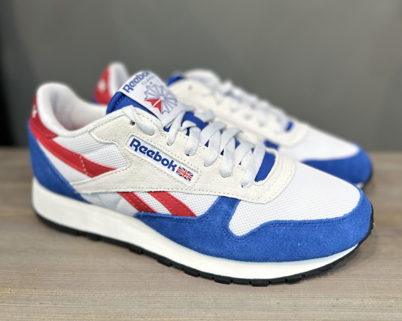 Кроссовки Кроссовки Reebok Classic Leather vector blue/ftwr white/vector red Артикул GX22576, GX225710, GX225711.5, GX225713, GX225712, GX225710.5, GX225711, GX22577.5, GX22578.5, GX22578, GX22579, GX22579.5