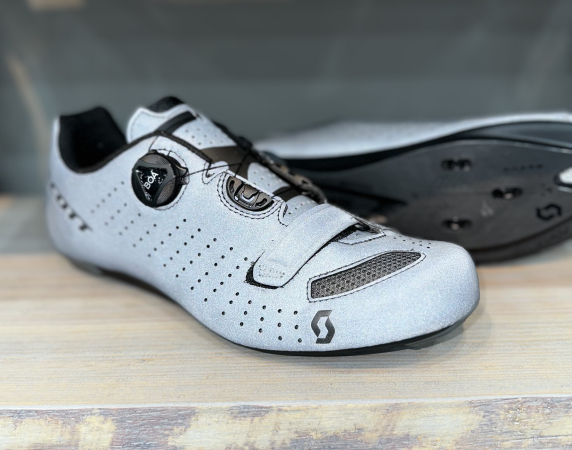 Велотуфли шоссе и триатлон Велотуфли Road Scott Comp Boa Reflective grey reflective/black Артикул 7615523410620, 7615523410637, 7615523410644, 7615523410675