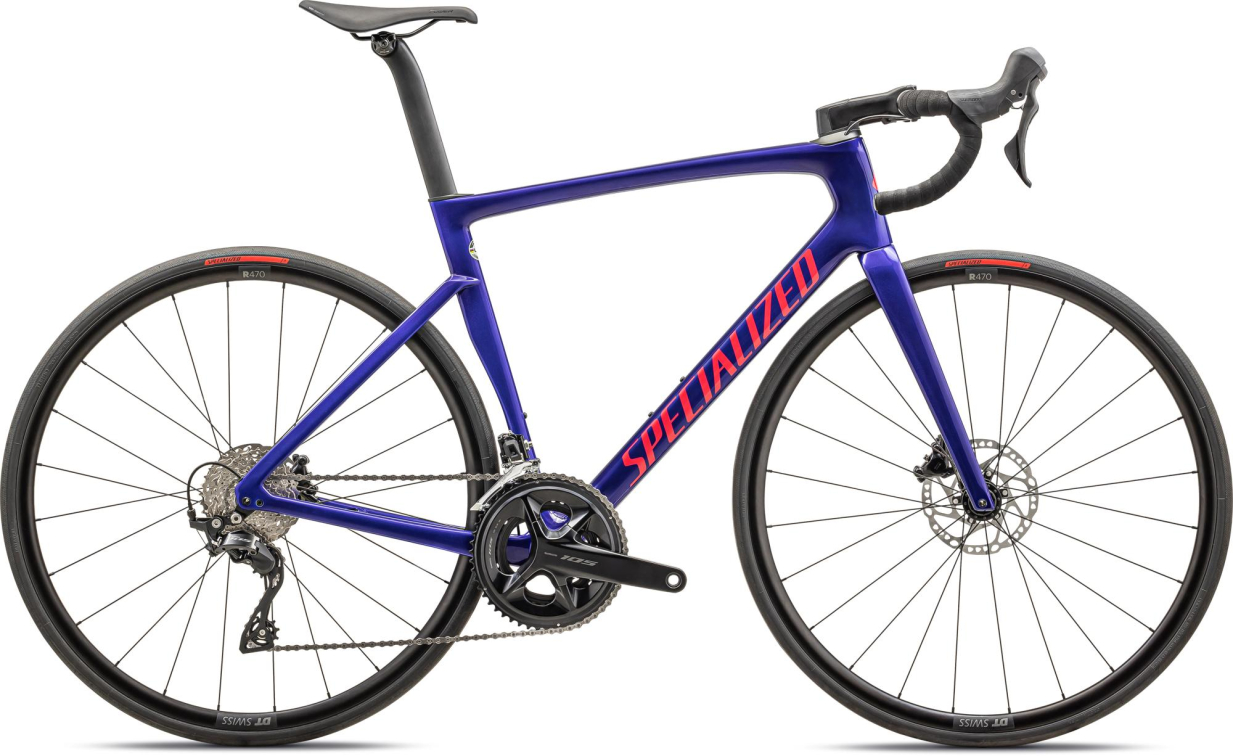Шоссейные велосипеды Specialized Tarmac SL7 Sport 2023 Gloss Metallic Sapphire / Vivid Pink Артикул 90623-6252, 90623-6249, 90623-6254, 90623-6244, 90623-6256, 90623-6258, 90623-6261