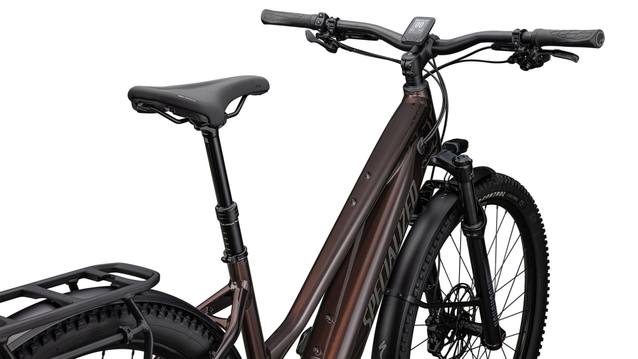 TURBO TERO - Способность колесить где угодно! Specialized Turbo Tero 5.0 EQ Step-Through 2025 Gloss Red Onyx / Satin Smoke Артикул 95125-3704, 95125-3703, 95125-3702, 95125-3705