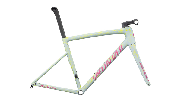рама specialized tarmac sl8 frameset 2025 satin ion metallic / sea foam strata / rebel pink