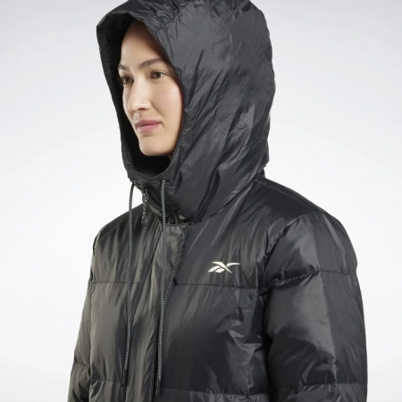Куртки Куртка женская Reebok OW LONG DOWN Jacket black Артикул HH7249M, HH7249S, HH7249L, HH7249XL, HH7249XS