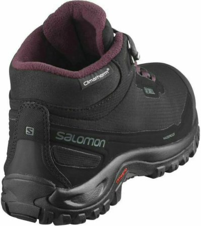 Зимняя обувь Ботинки женские Salomon Shelter Climasalomon Black / Ebony / Wine Tasting Артикул L41110524, L41110525, L41110523, L41110527, L41110528, L41110526