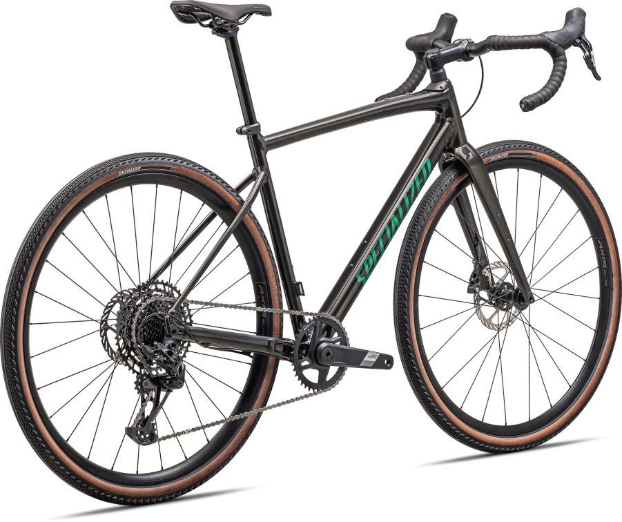 Гравийные велосипеды, комфорт плюс Specialized Diverge Comp E5 2025 Gloss Metallic Obsidian/ Metallic Pine Green Артикул 95425-5152, 95425-5154, 95425-5156, 95425-5149, 95425-5158, 95425-5161