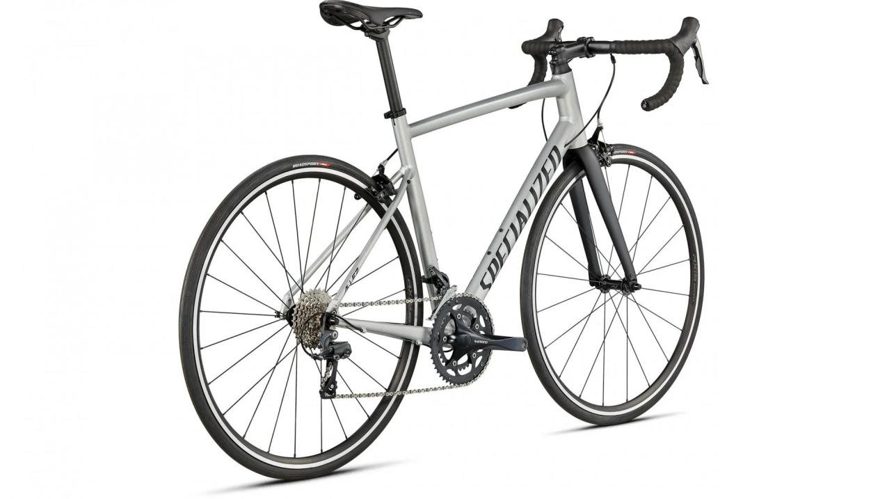 Шоссейные велосипеды Specialized Allez 2022 Satin Flake Silver/Black Артикул 94622-7161, 94622-7152, 94622-7158, 94622-7144, 94622-7154, 94622-7156, 94622-7149