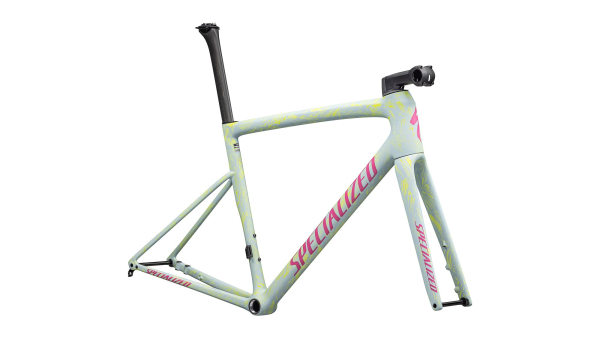 рама specialized tarmac sl8 frameset 2025 satin ion metallic / sea foam strata / rebel pink