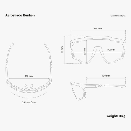 Очки Очки спортивные Scicon AeroShade Kunken оправа Black Gloss линза SCNPP Multimirror Red Артикул 