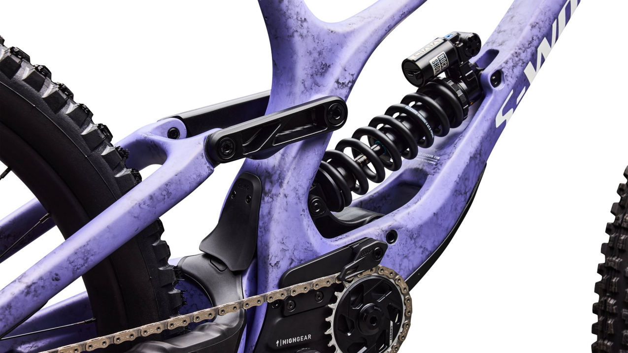 S-WORKS горные велосипеды Specialized S-Works Demo Race 2027 Satin / Powder Indigo Tint / Black Tint Carbon / White Артикул 94527-0002, 94527-0004, 94527-0003