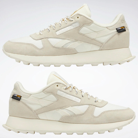 Кроссовки Кроссовки Reebok Classic Leather classic white/classic white/stucco Артикул GY152712, GY152710, GY152711.5, GY152710.5, GY152712.5, GY152711