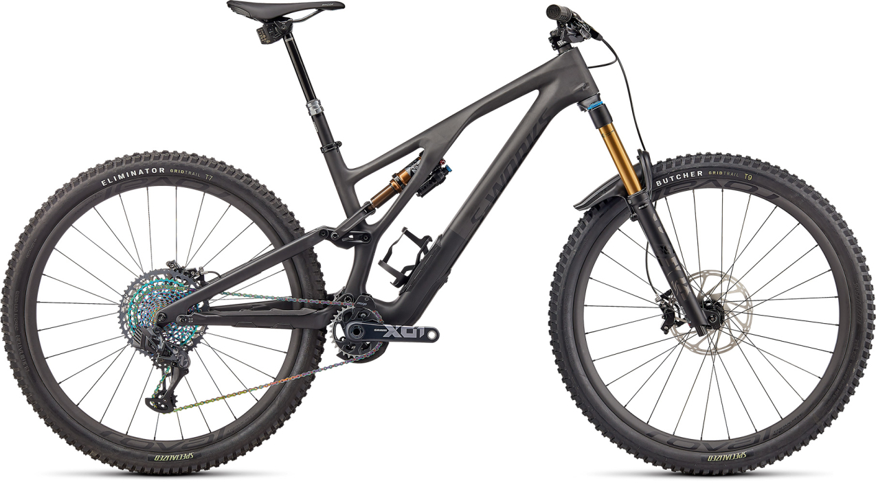 S-WORKS горные велосипеды Specialized S-Works Stumpjumper EVO 2022 Satin Brushed Black Liquid Metal / Carbon / Black Артикул 96322-0004, 96322-0001, 96322-0006, 96322-0005, 96322-0003, 96322-0002